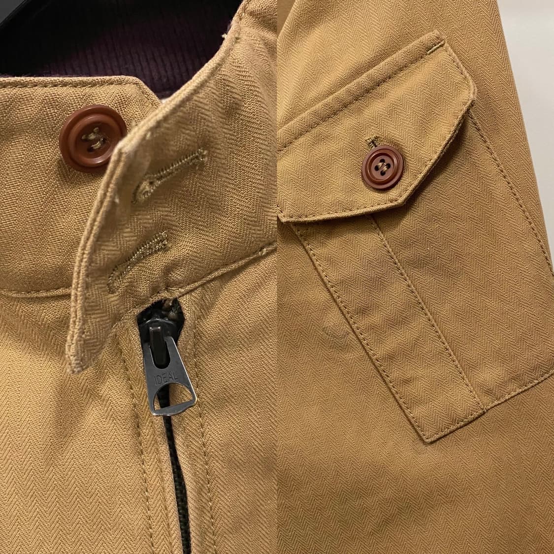 바라쿠타 G9 밀리터리 헤링본 코튼 해링턴 자켓 매장판 상품이미지6