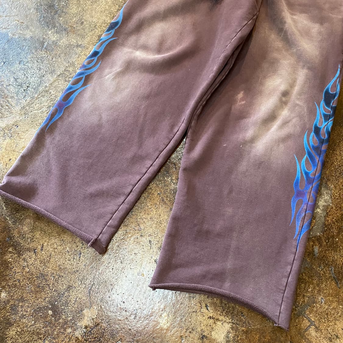 (M) 카미야 불꽃 프린팅 와이드 스웻팬츠 상품이미지3