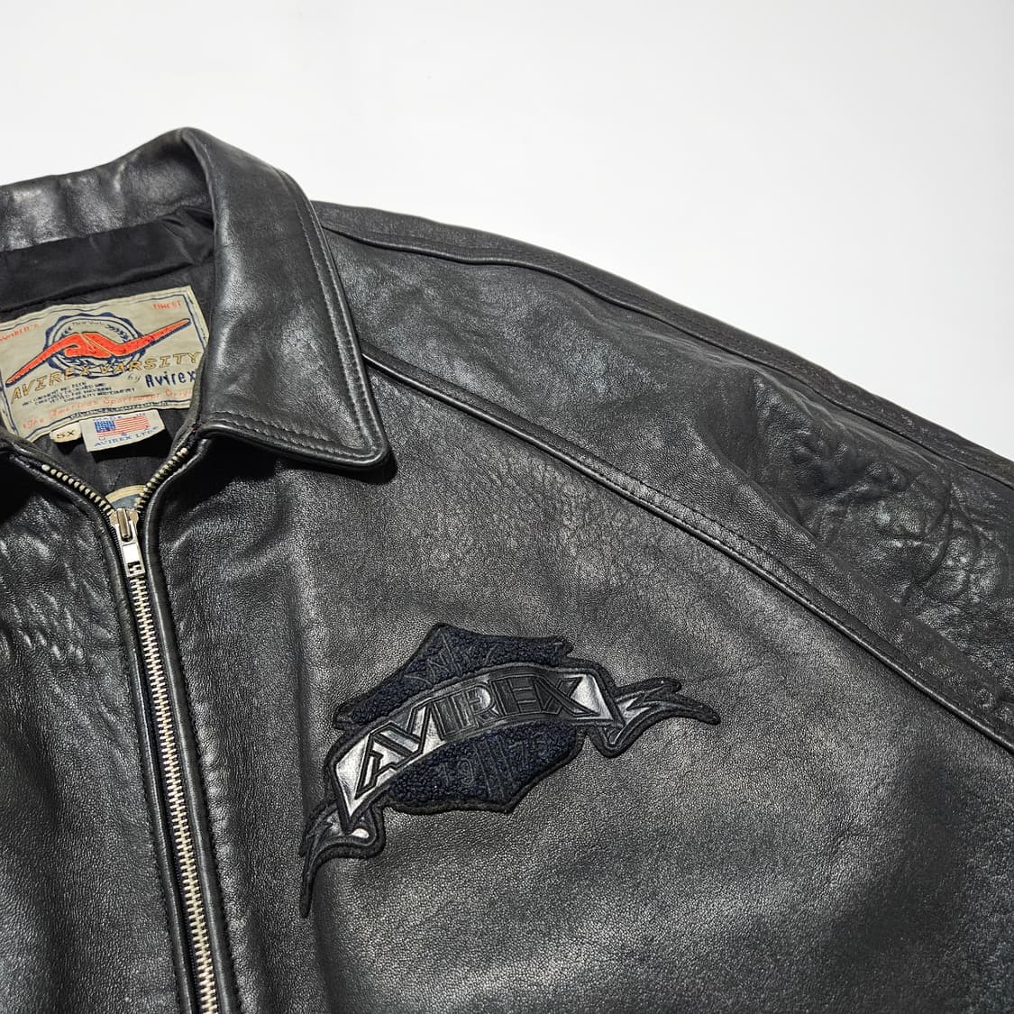 아비렉스 레더 바시티 자켓[4XL~5XL] 상품이미지3