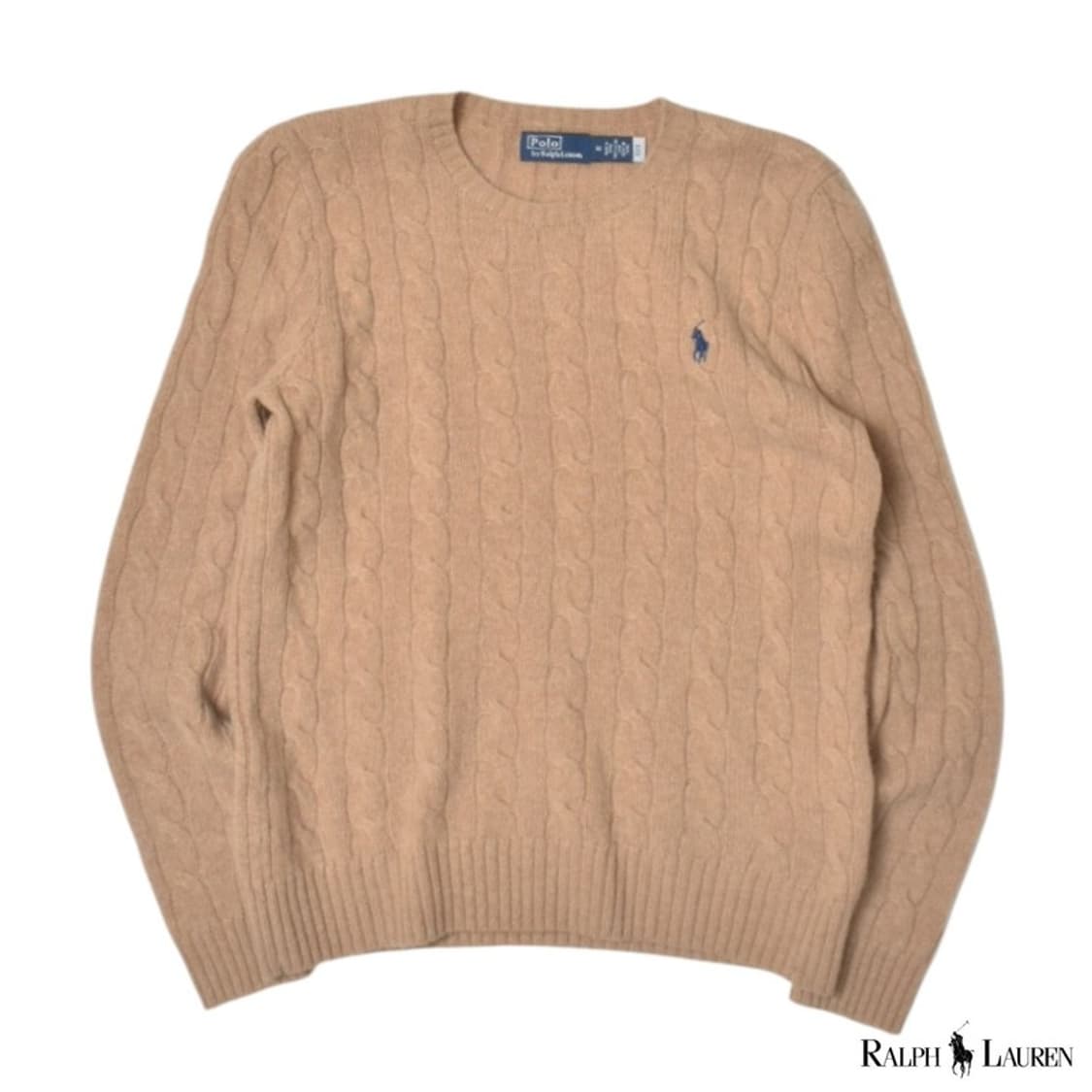 폴로 랄프로렌 큐알 케이블 울 니트 스웨터 M 상품이미지1
