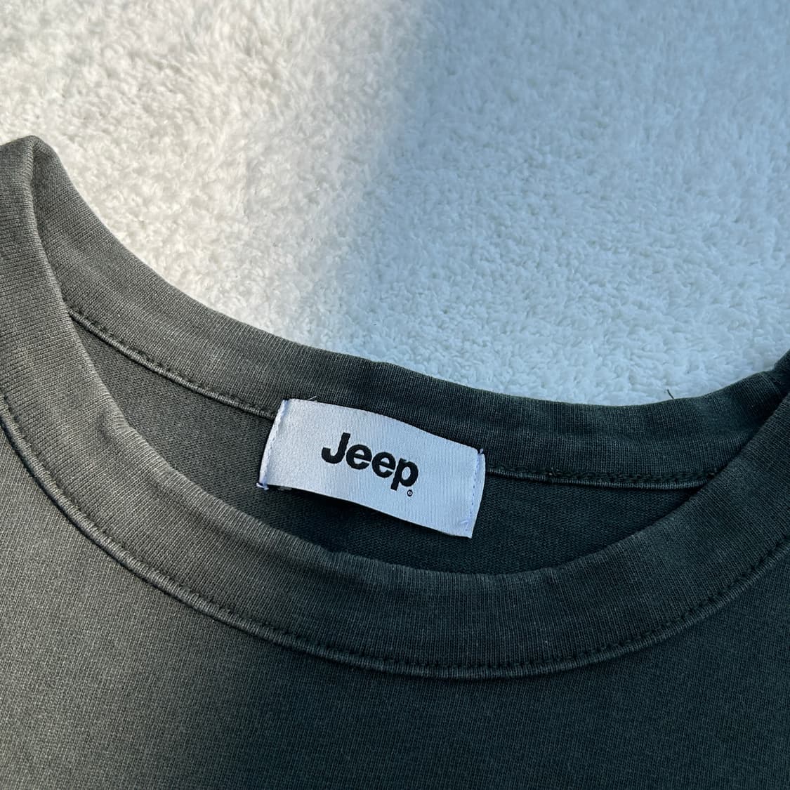 Jeep 카키 프린팅 미드웨이트 반팔 티셔츠 상품이미지7