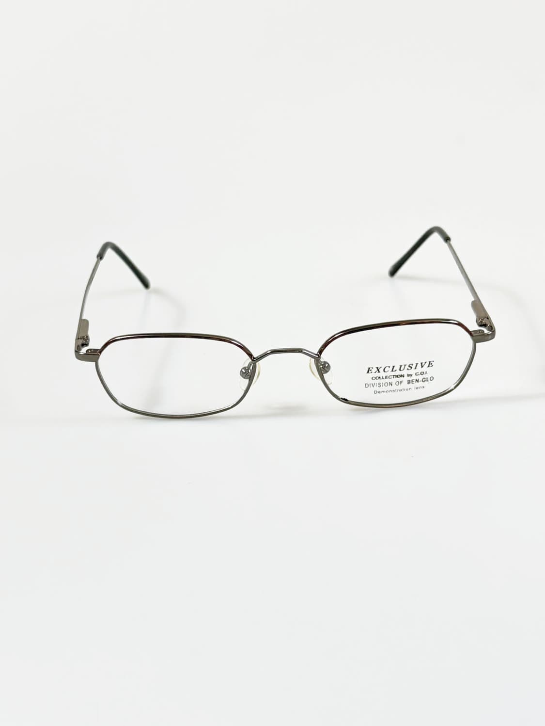 BEN-GLO 슬림 오벌 메탈 프레임 빈티지 안경 상품이미지1