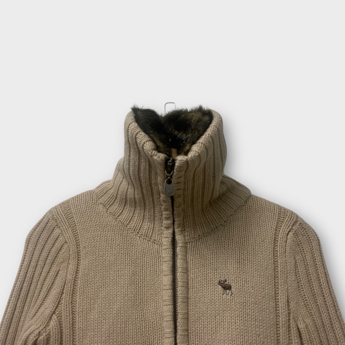  아베크롬비 Abercrombie 토끼퍼 집업 가디건 XS 상품이미지6