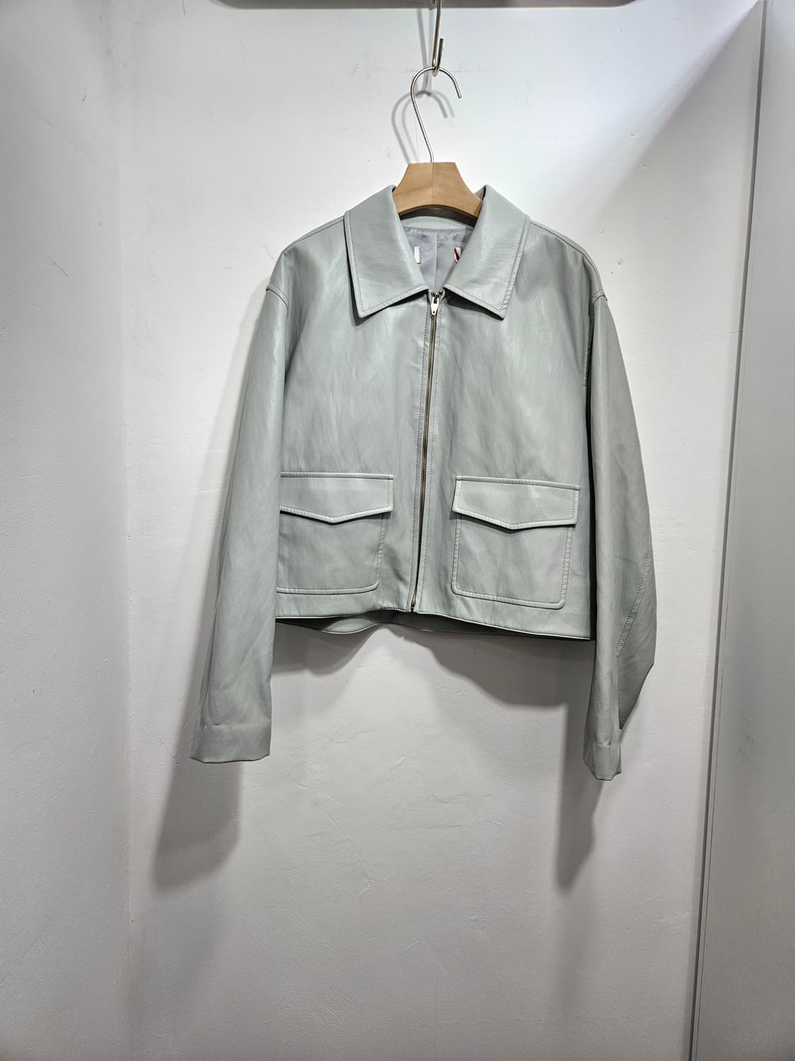 리스트(LIST) 숏 에코 가죽 자켓 상품이미지1