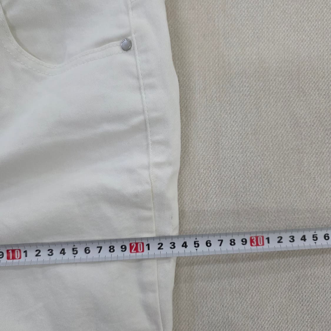 [28] 게스 여성 화이트 진 흰바지 1231J 상품이미지9