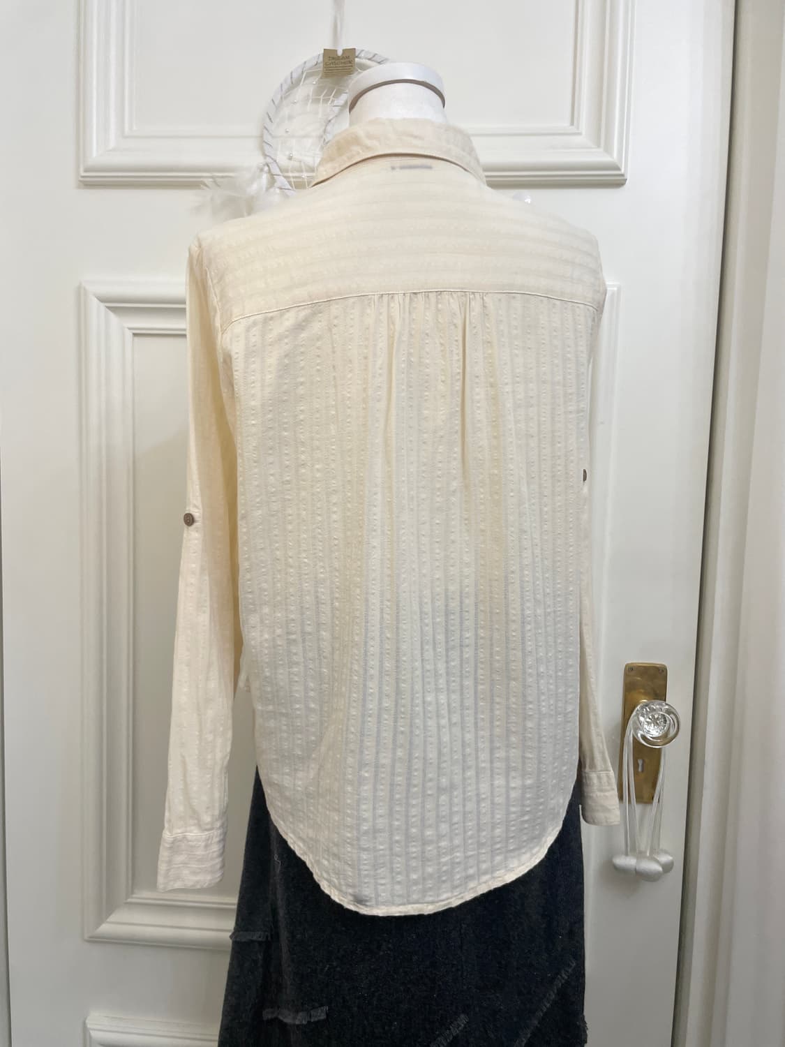 butter cream autumn loose shirt(size-11) 상품이미지5