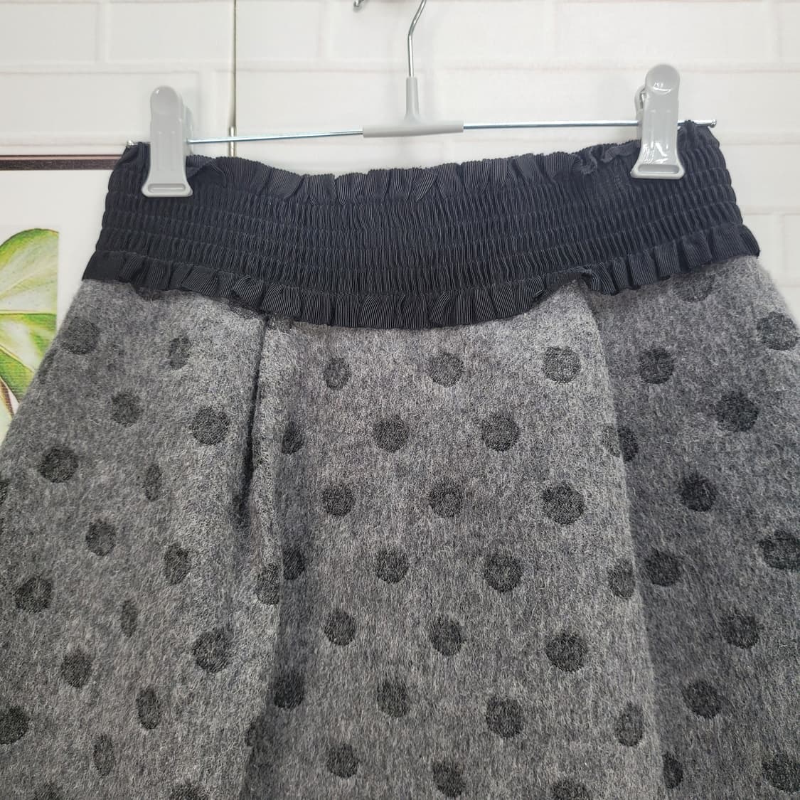 한섬 버드 도트 미니 스커트 55사이즈 새상품급 상품이미지5