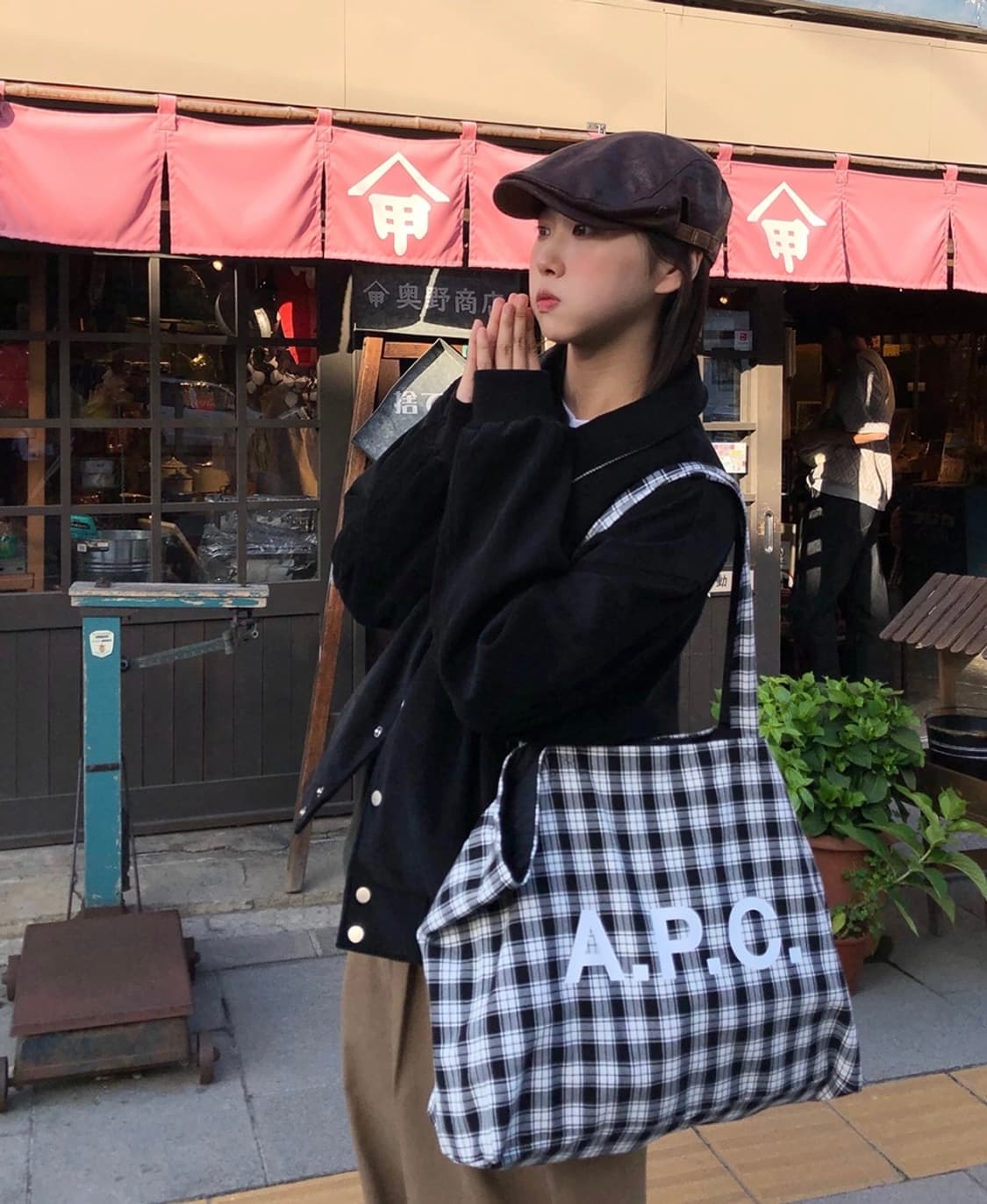 빈티지 헌팅캡 브라운 상품이미지2