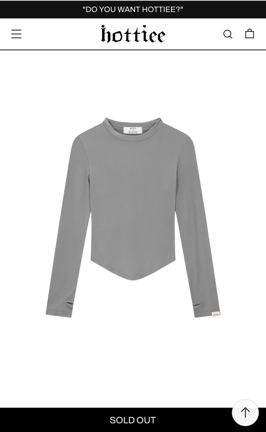 hottiee 하티 유라인 웜 코지 티셔츠 (스저비 티셔츠) 상품이미지1