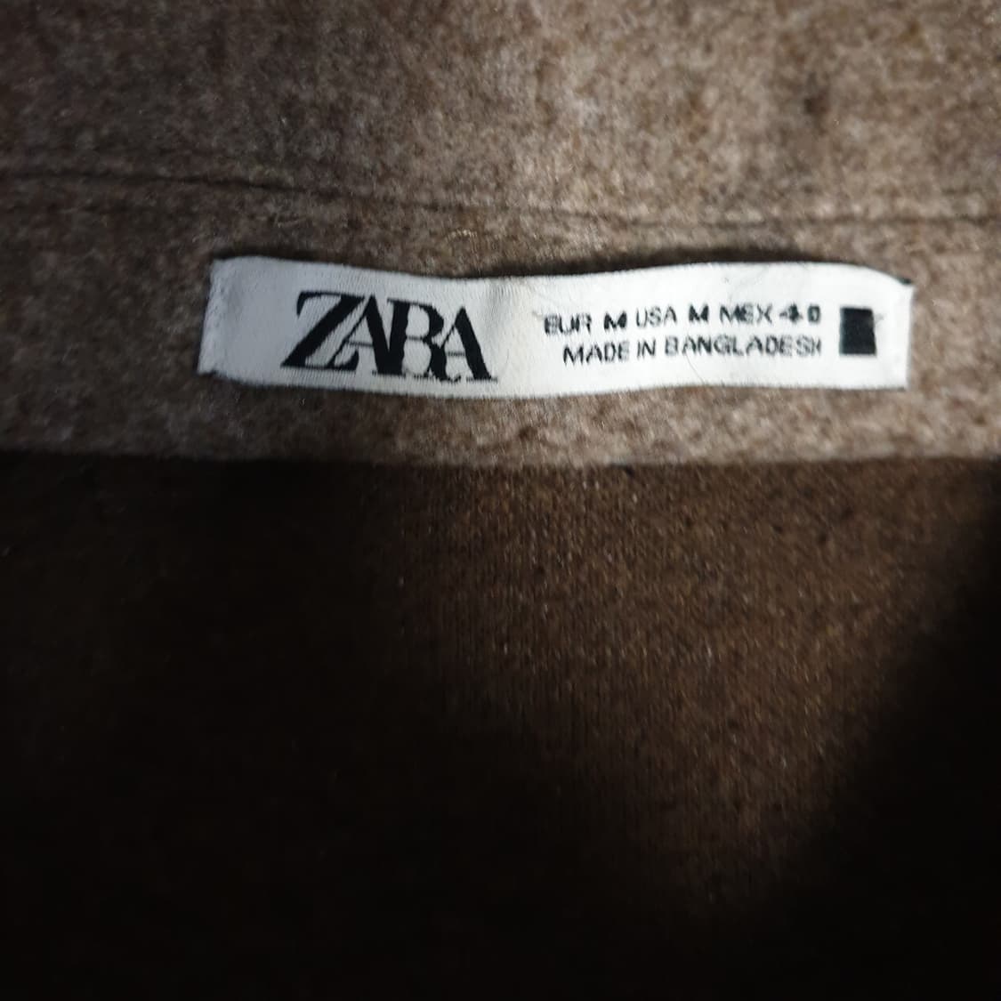 자라 미니멀 더블포켓 블루종 자켓 모카 브라운 (M) 상품이미지4