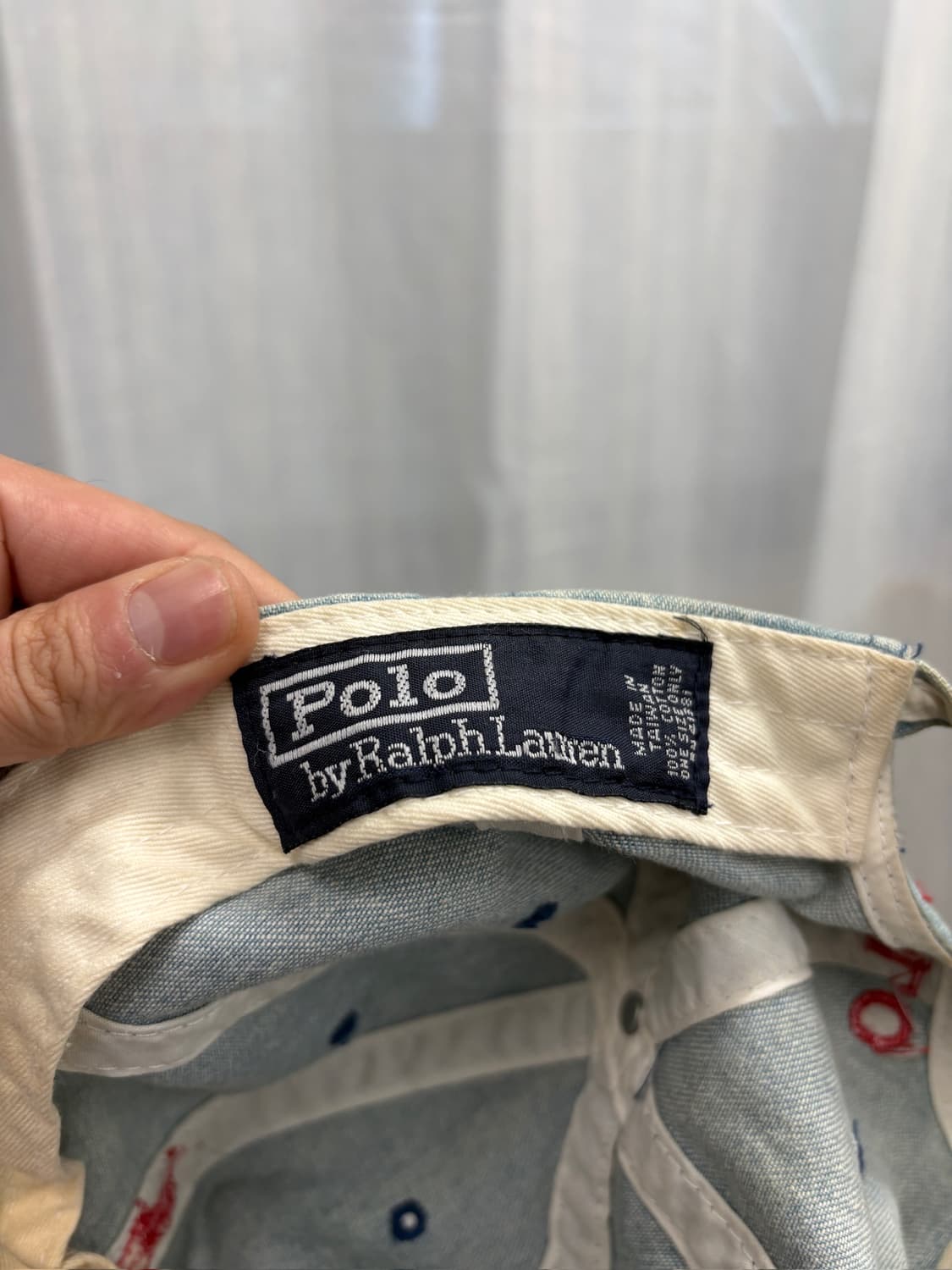 00s polo 폴로 랄프로렌 빈티지 데님 볼캡 모자 상품이미지5