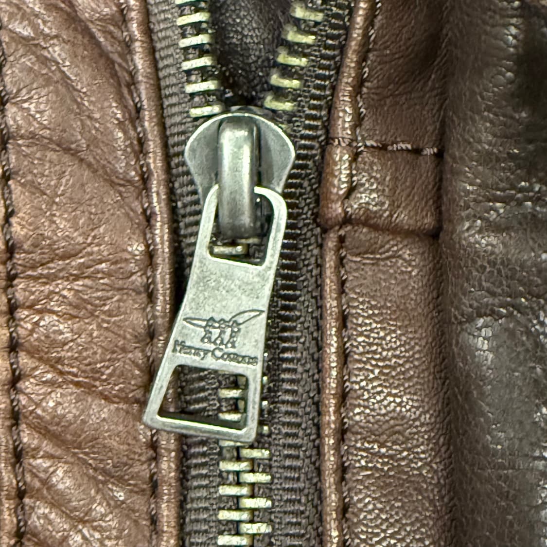 [정품/100] 헨리코튼 브라운 양가죽자켓 상품이미지6