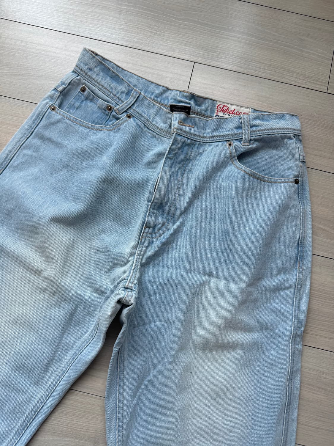 테켓 teket 라이트블루 연청바지 m  상품이미지6