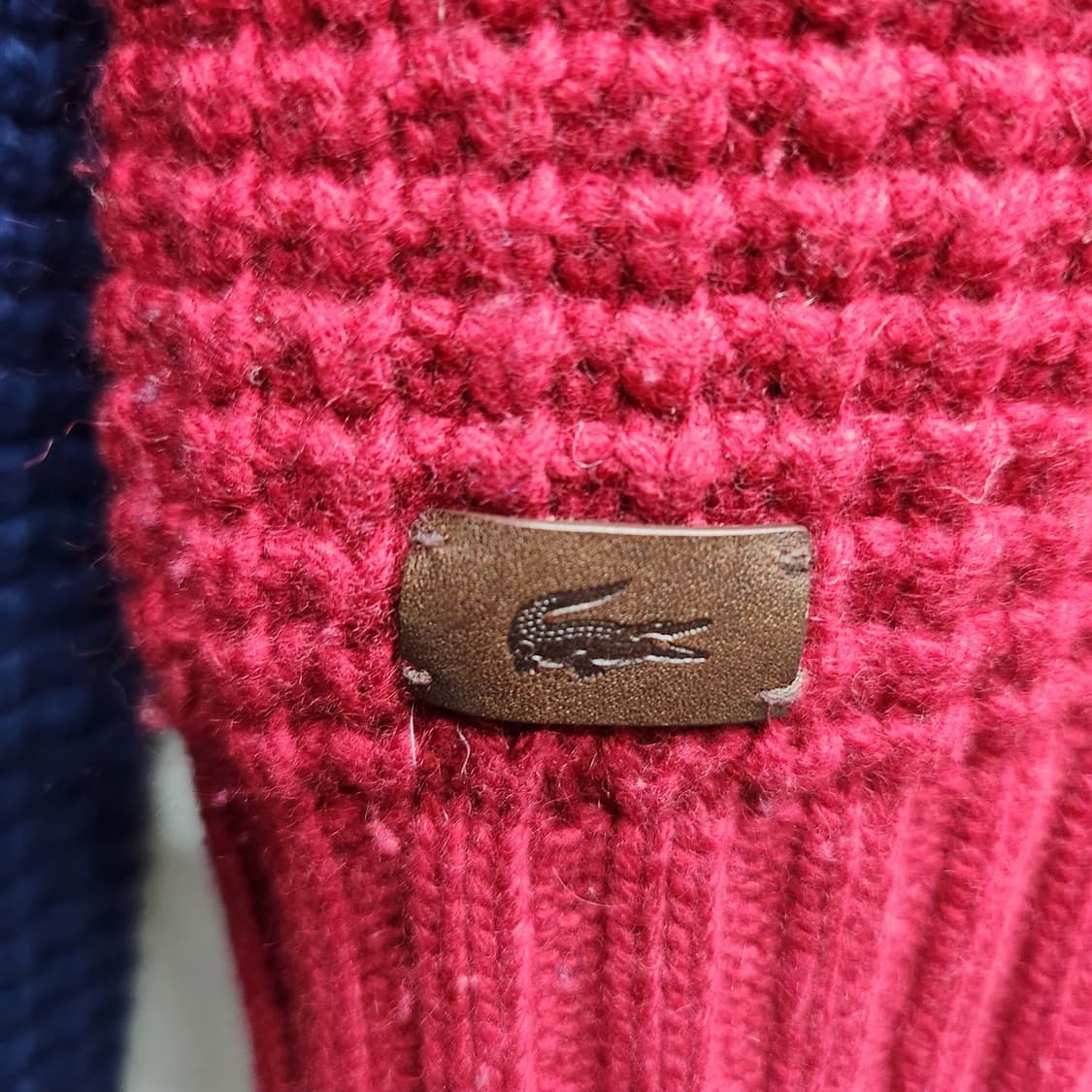 라코스테 컬러배색 와펜로고 니트 M(M) 남여공용 상품이미지4