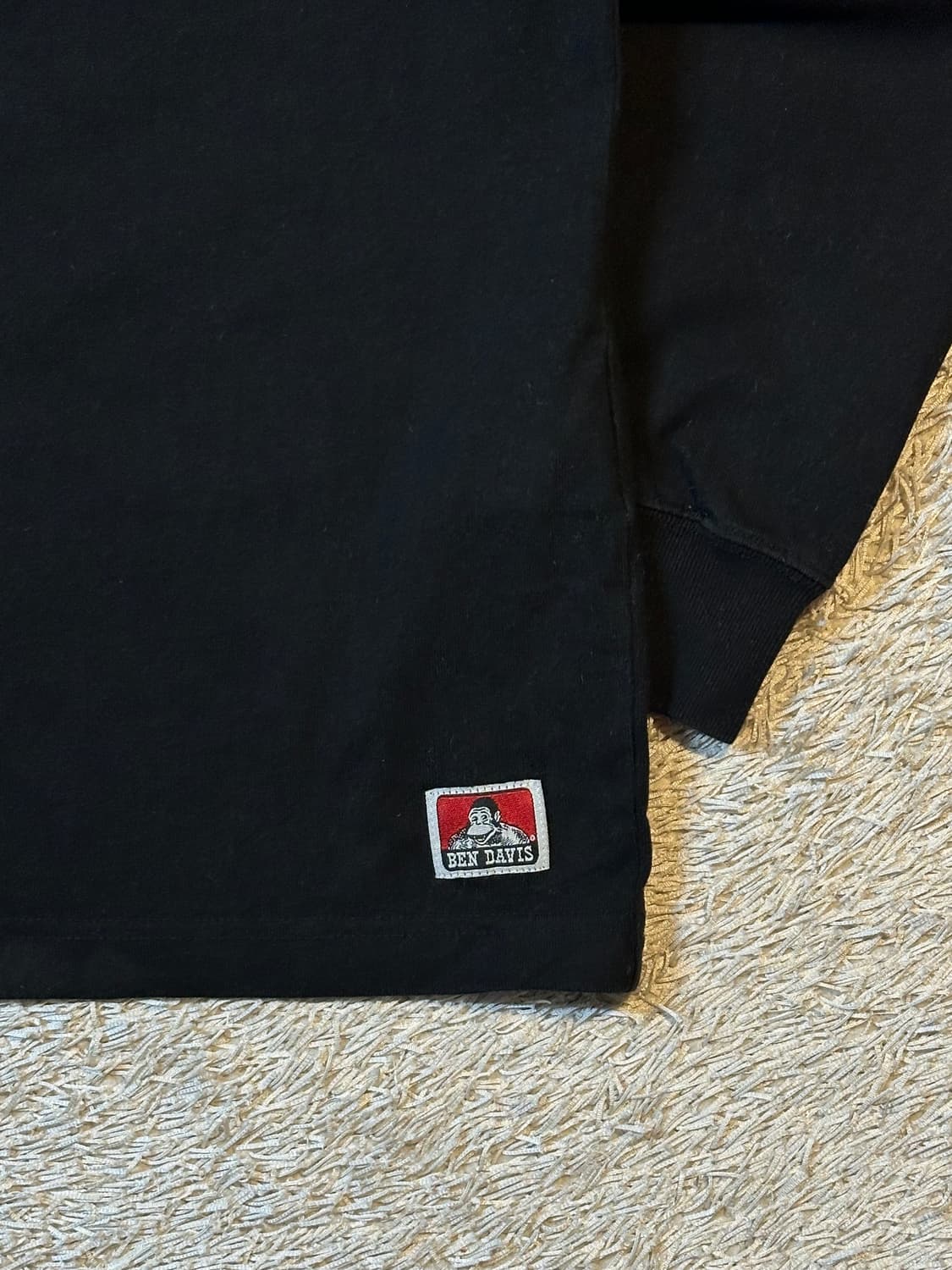 벤데이비스 BEN DAVIS 아이콘 프린팅 롱슬리브 긴팔 블랙 상품이미지3