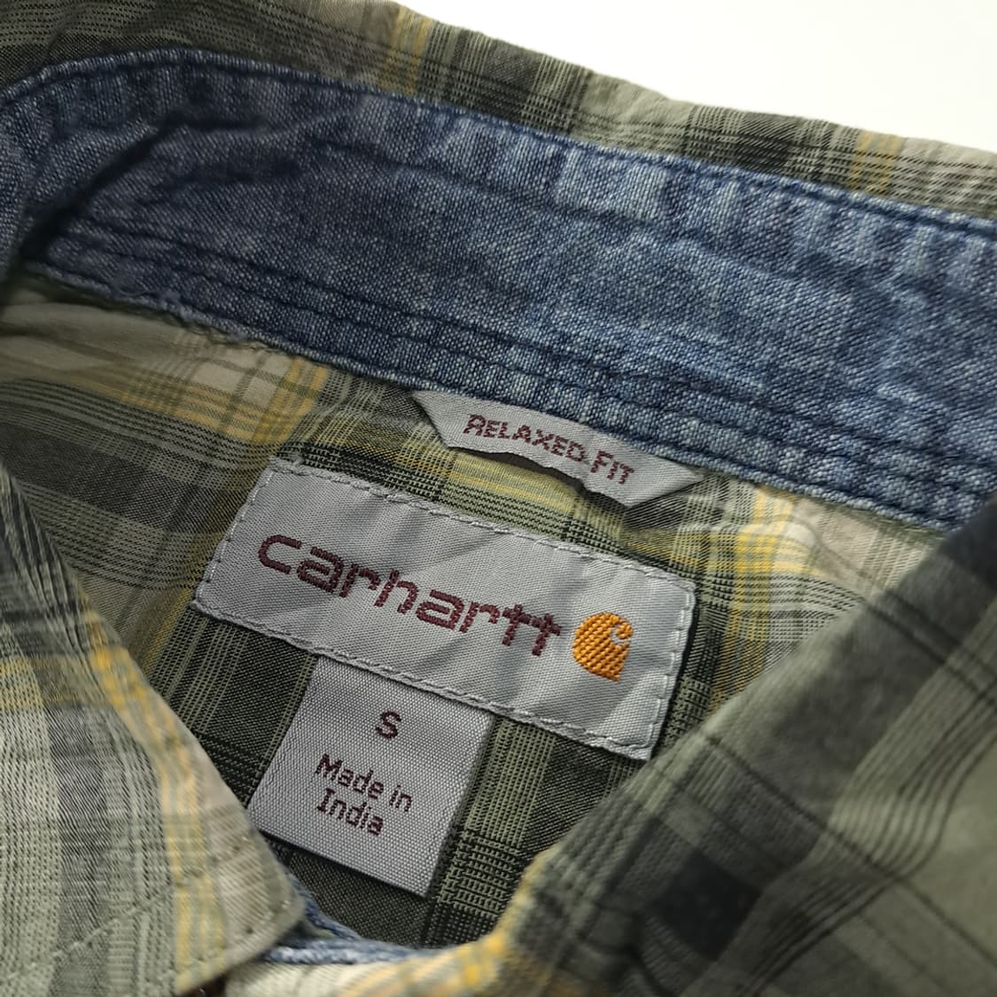 CK533 S 칼하트 웨스턴 세이지그린 반팔 워크 셔츠 남방 상품이미지3