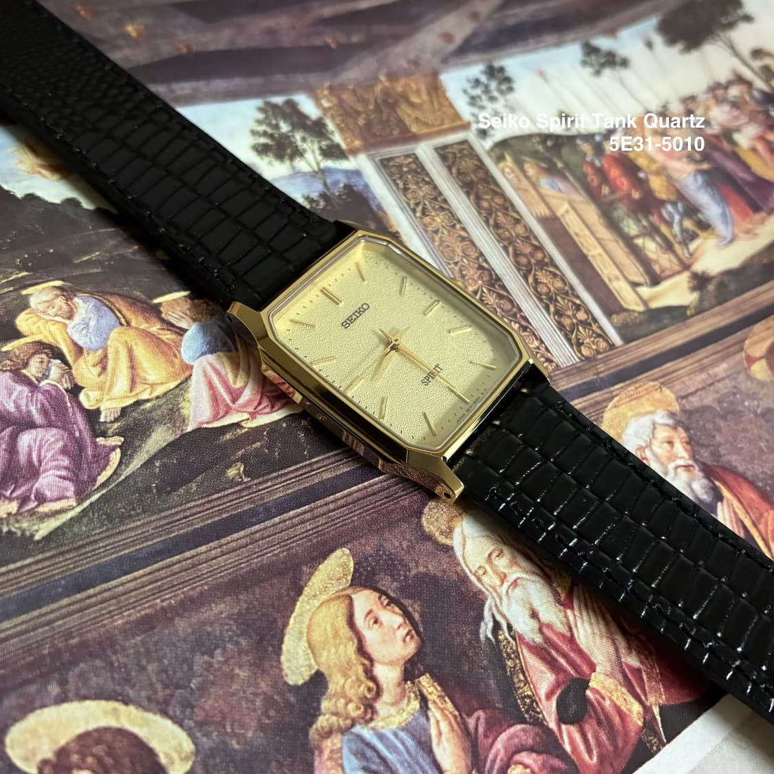 1990s Seiko Spirit Gold Tank Quartz 상품이미지6