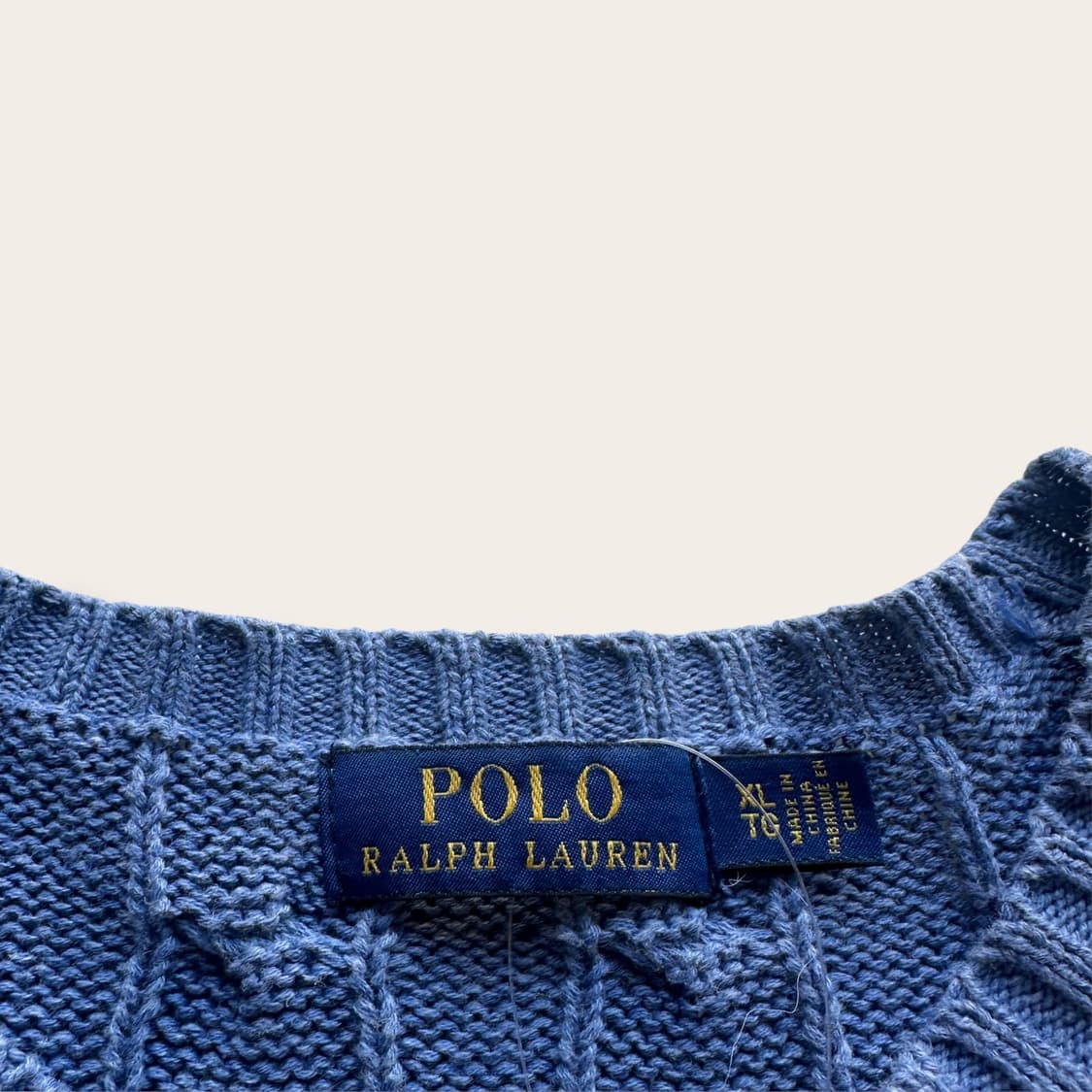 폴로 랄프로렌 케이블 니트 아비오블루 상품이미지3