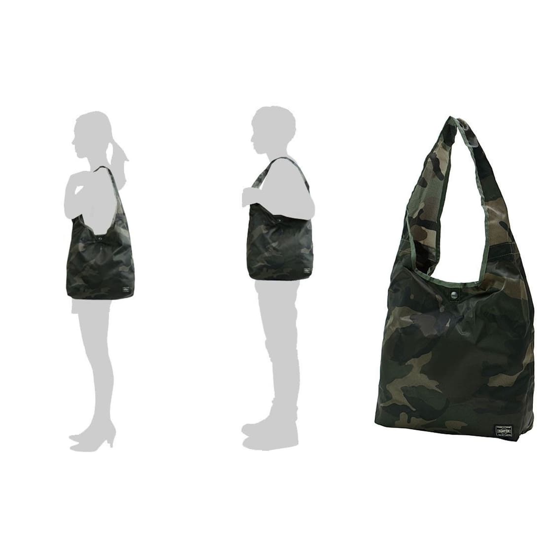 요시다 포터 패커블 쇼핑백 우드랜드 카모 상품이미지10