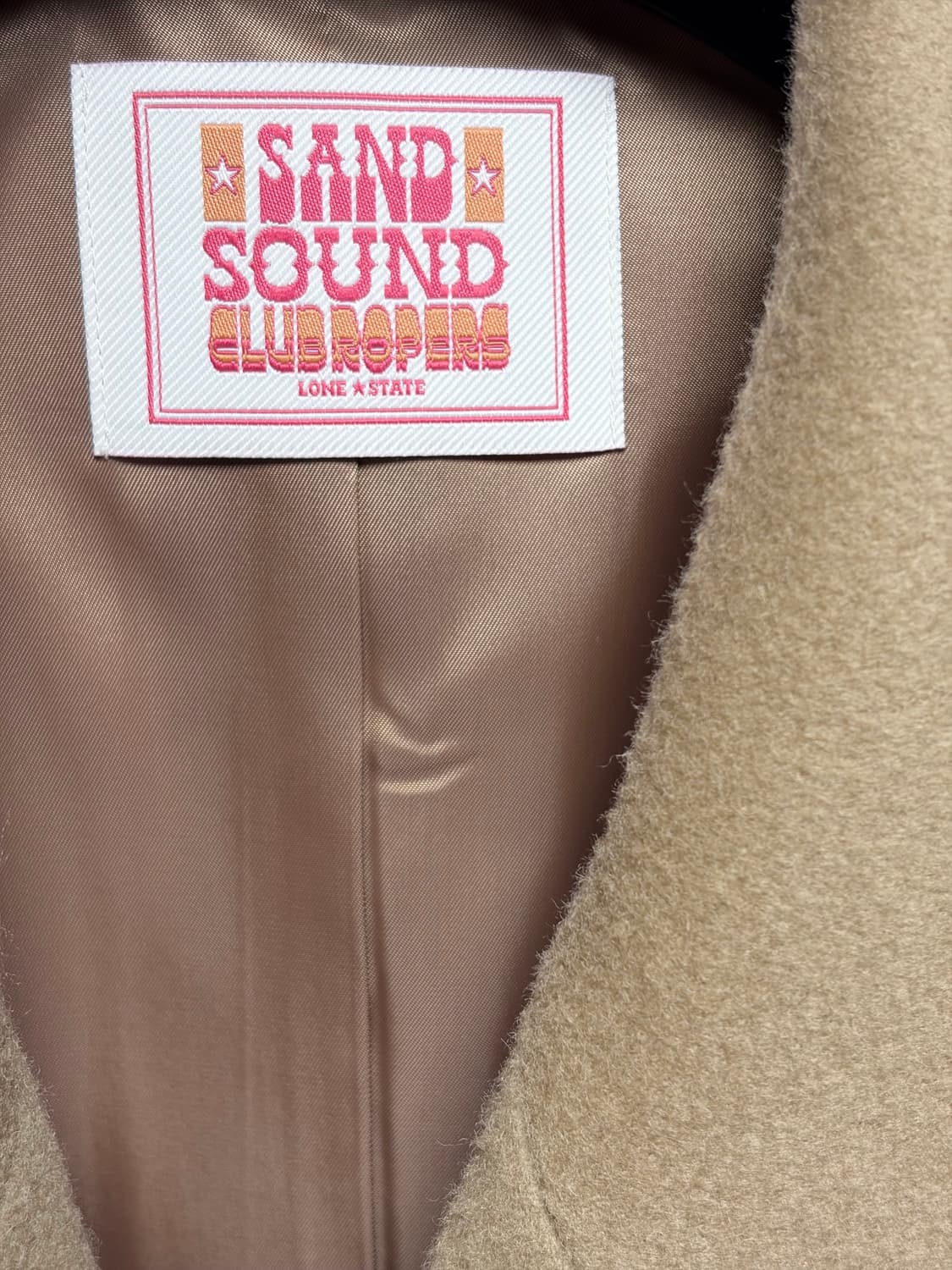 Sand sound 스트럭처드 오버핏 더블 코트 카메라 3사이즈 상품이미지3