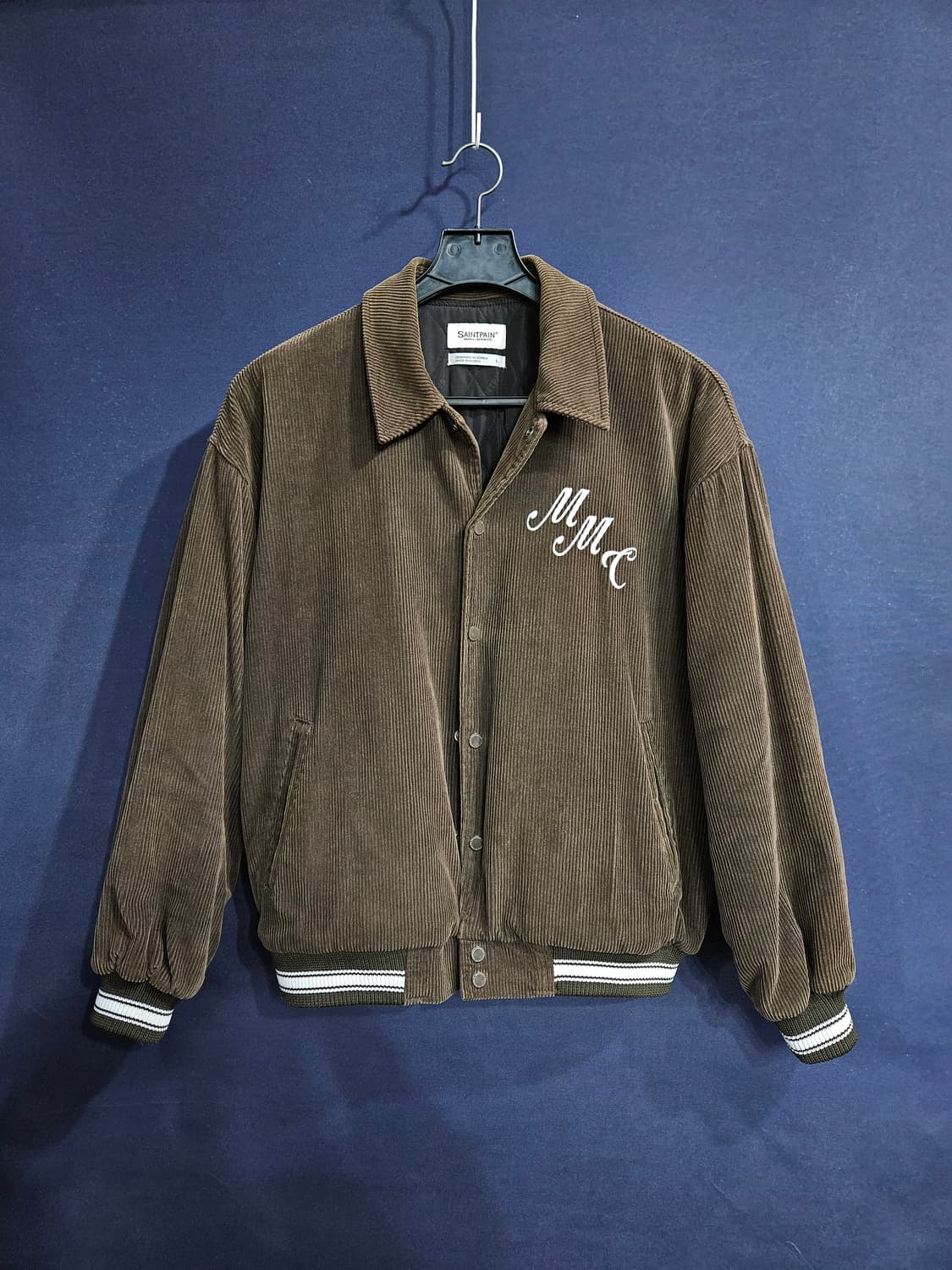 세인트페인 브라운 남성 세미오버핏 100 코듀로이 자켓  상품이미지1