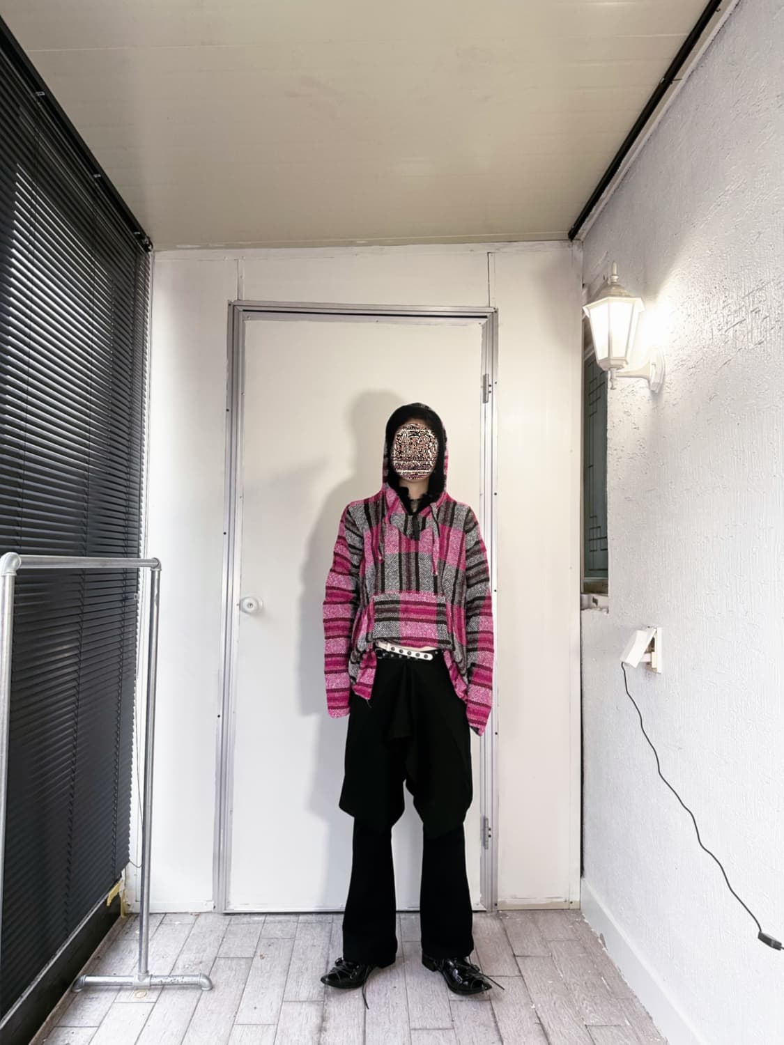 mexican hood pink & gray 상품이미지2