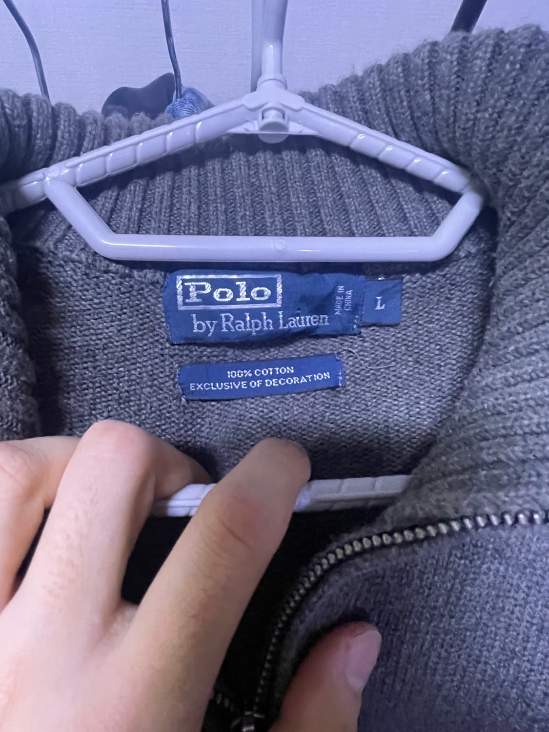 폴로 반집업 니트 l 상품이미지2