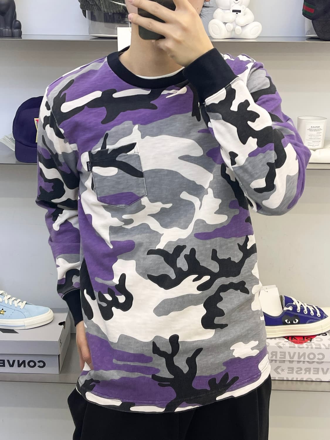 슈프림 16fw퍼플 카모 롱슬리브 티셔츠 상품이미지2