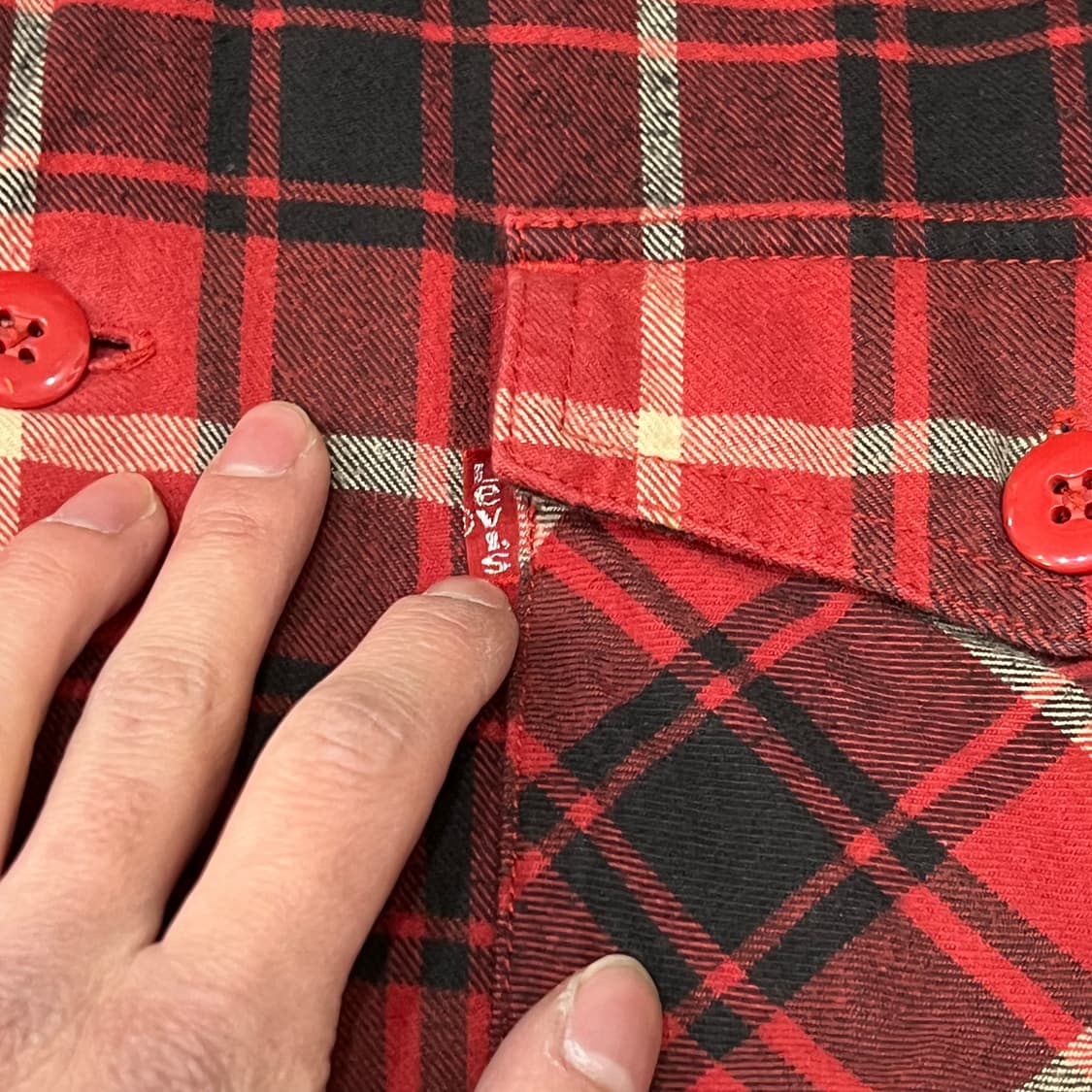  리바이스 패디드 체크 셔츠 y15509 상품이미지4