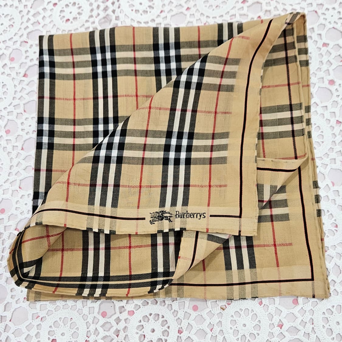 버버리(Burberrys) 빈티지 노바체크 손수건 상품이미지4