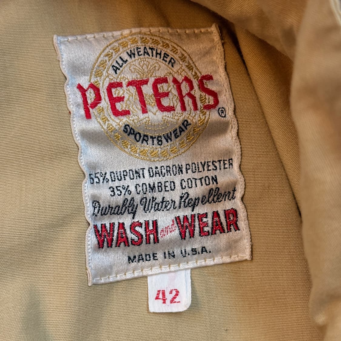 60S PETERS 미국빈티지 간절기  자켓L ~XL USA  상품이미지10