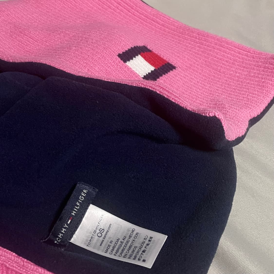 [거의새거] 타미힐피거 코튼 후리스 머플러 목도리 상품이미지4