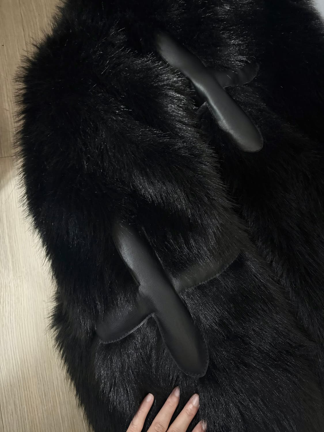 십자가 블랙 퍼  상품이미지4