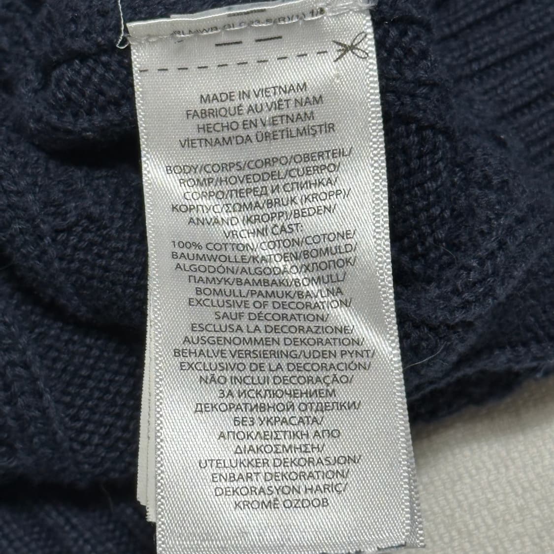 M 폴로랄프로렌 여성용 네이비 케이블 니트 상품이미지5