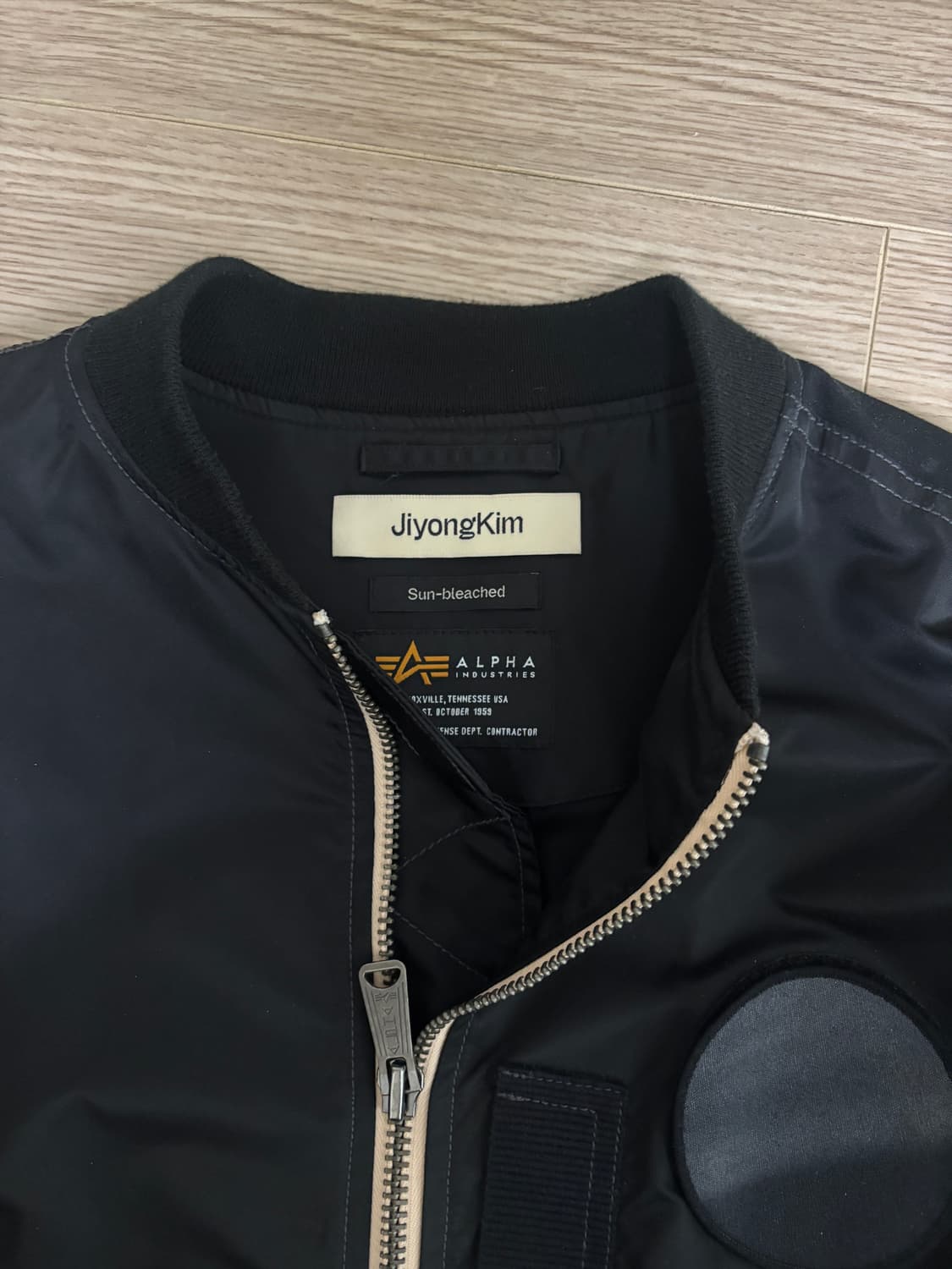 [L] Jiyong Kim X Alpha Sunbleach bomber 상품이미지3