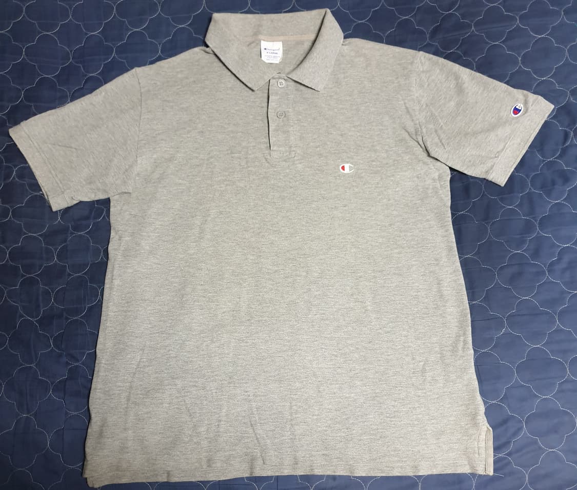 챔피온 오리지널 C로고 코튼 반팔 카라티 그레이 (XL) 상품이미지1