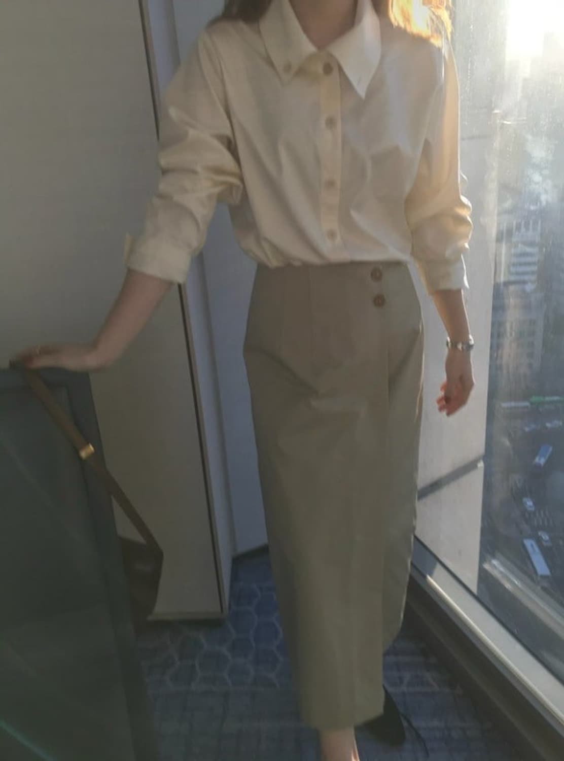 시엔느 버튼 랩 스커트 s 상품이미지1