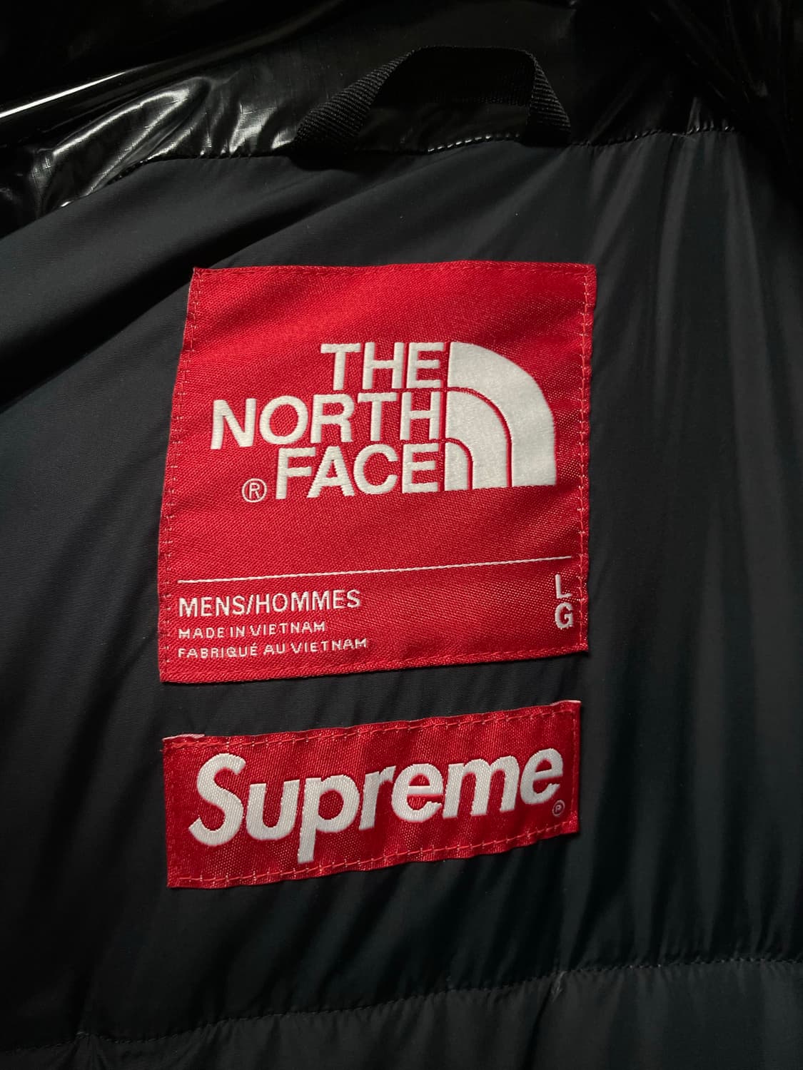 노스페이스 X 슈프림 다운 파카 블랙 L 상품이미지5