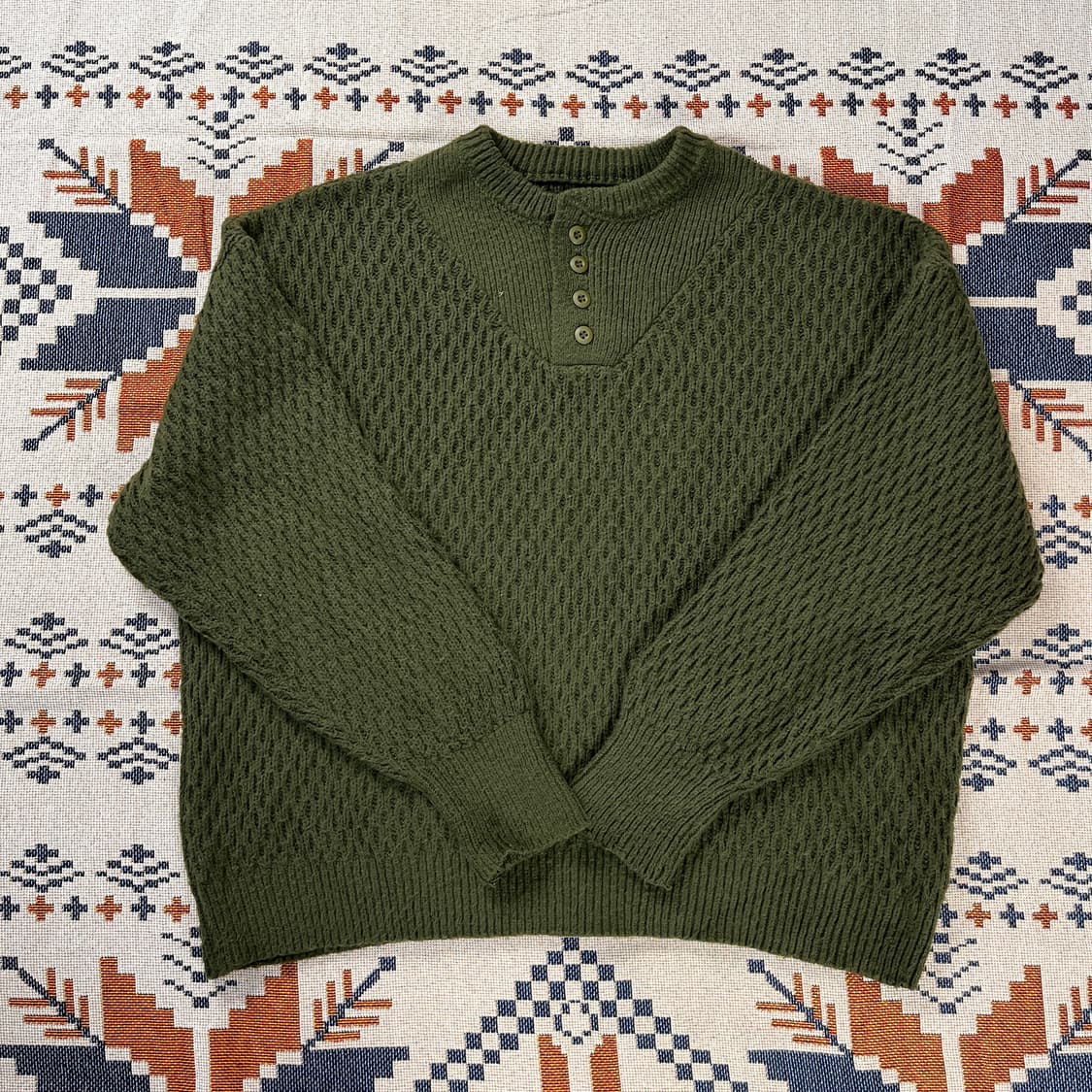 : 일본 빈티지 밀리터리 헨리넥 니트(실측확인) 상품이미지1