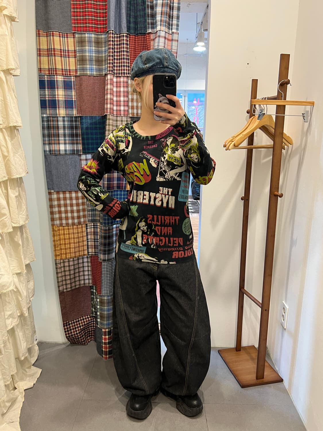 히스테릭글래머 블랙 패치 롱슬리브 상품이미지4