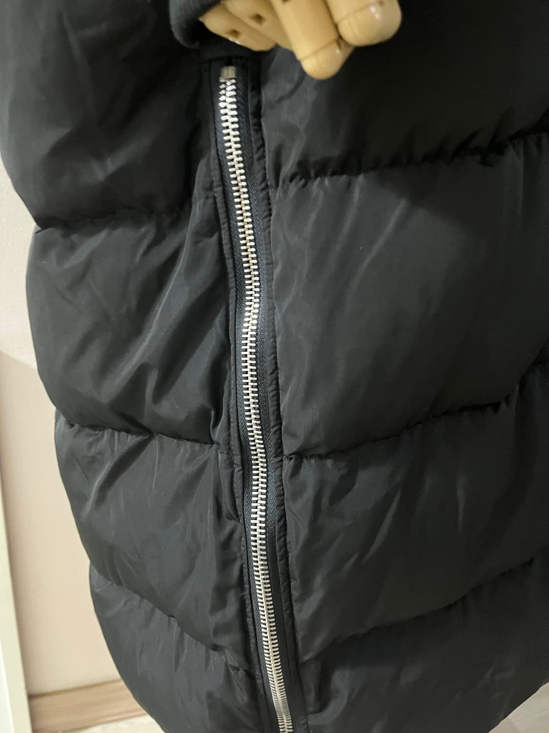 블랙오리털롱패딩 상품이미지4