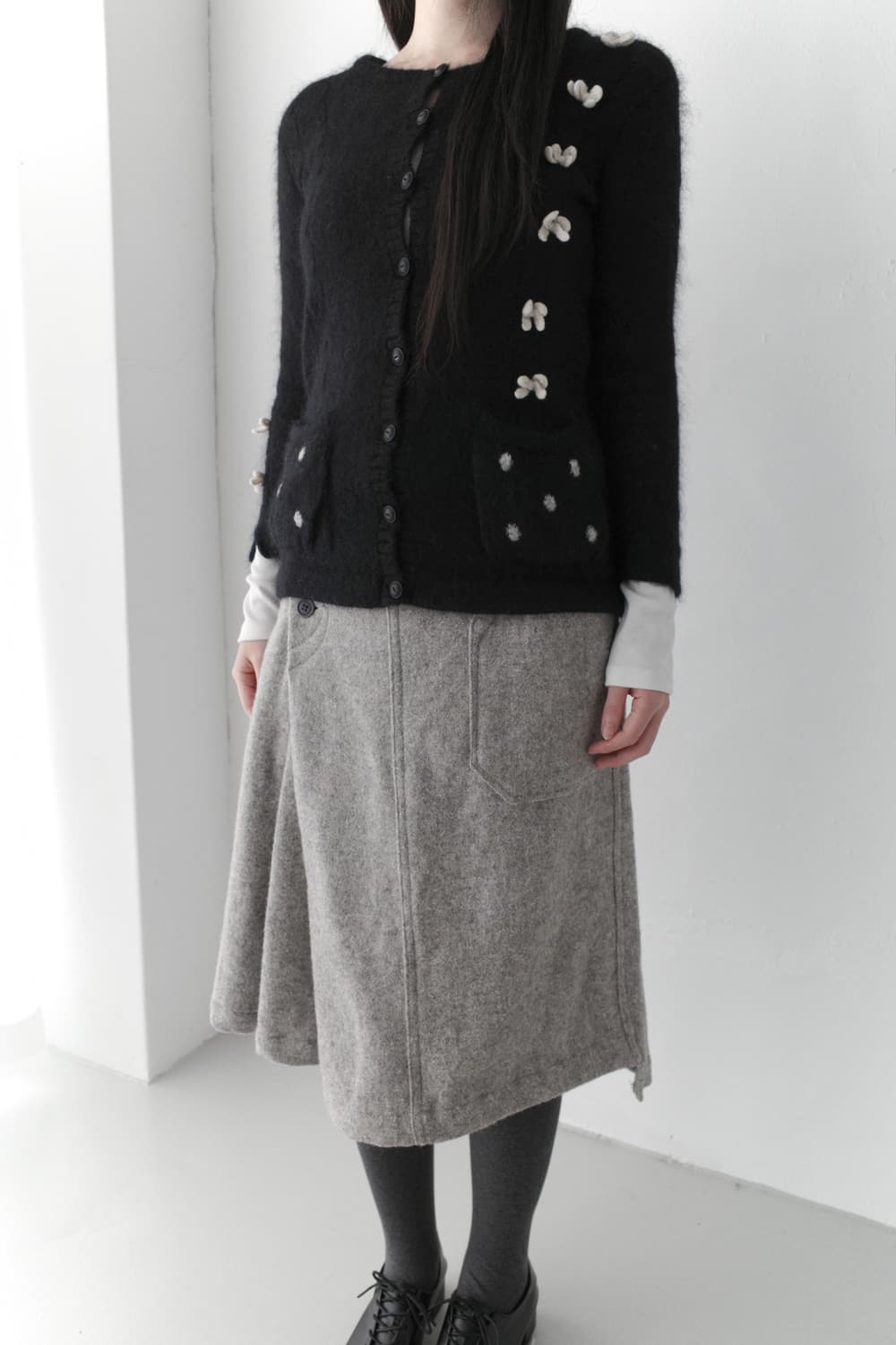 button wrap skirt 상품이미지5