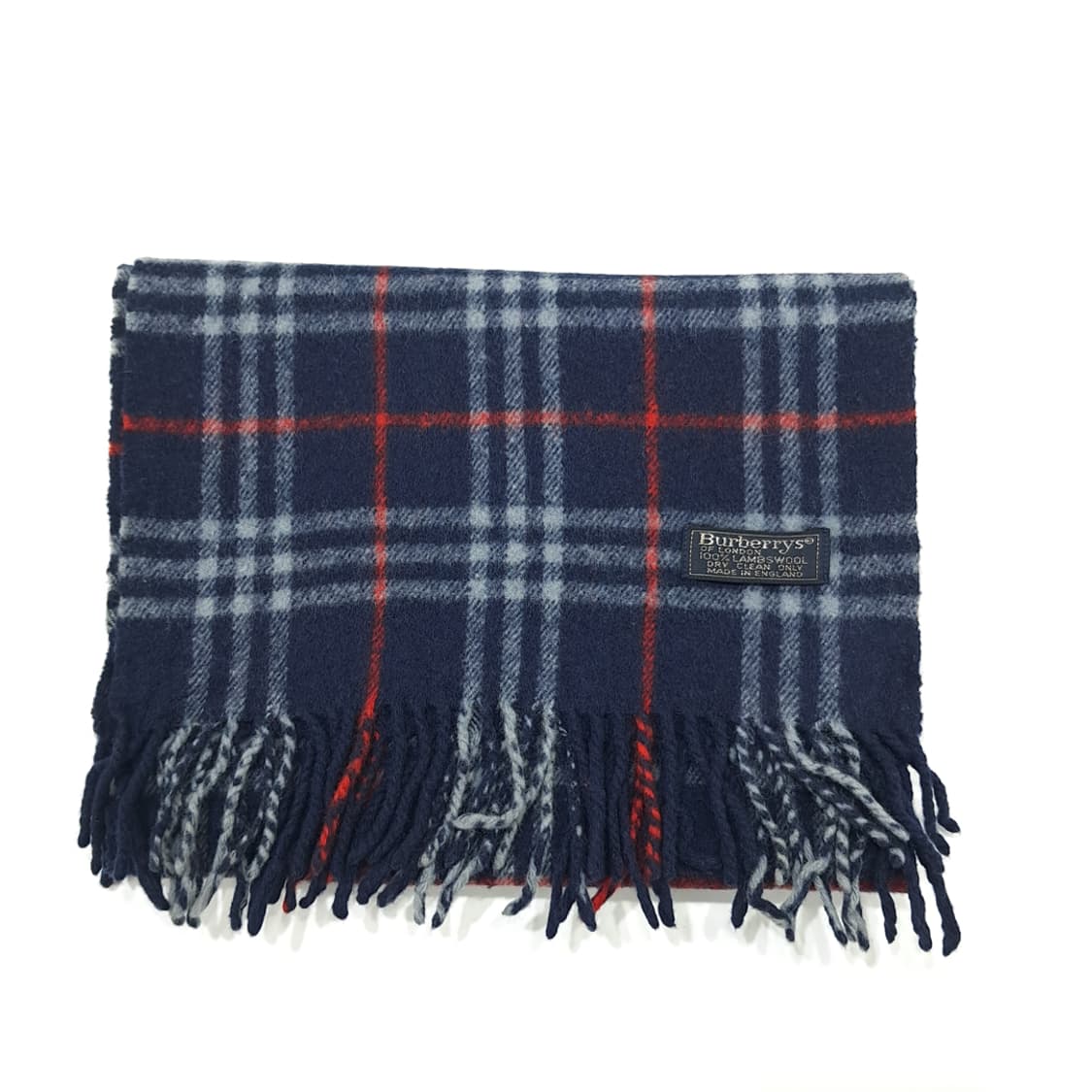 MX229 버버리 네이비 노바체크 램스울 목도리 머플러 상품이미지7