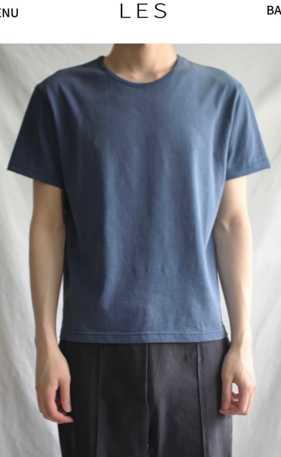 LES Brev t-shirt (brown,blue) 구매합니다 상품이미지2