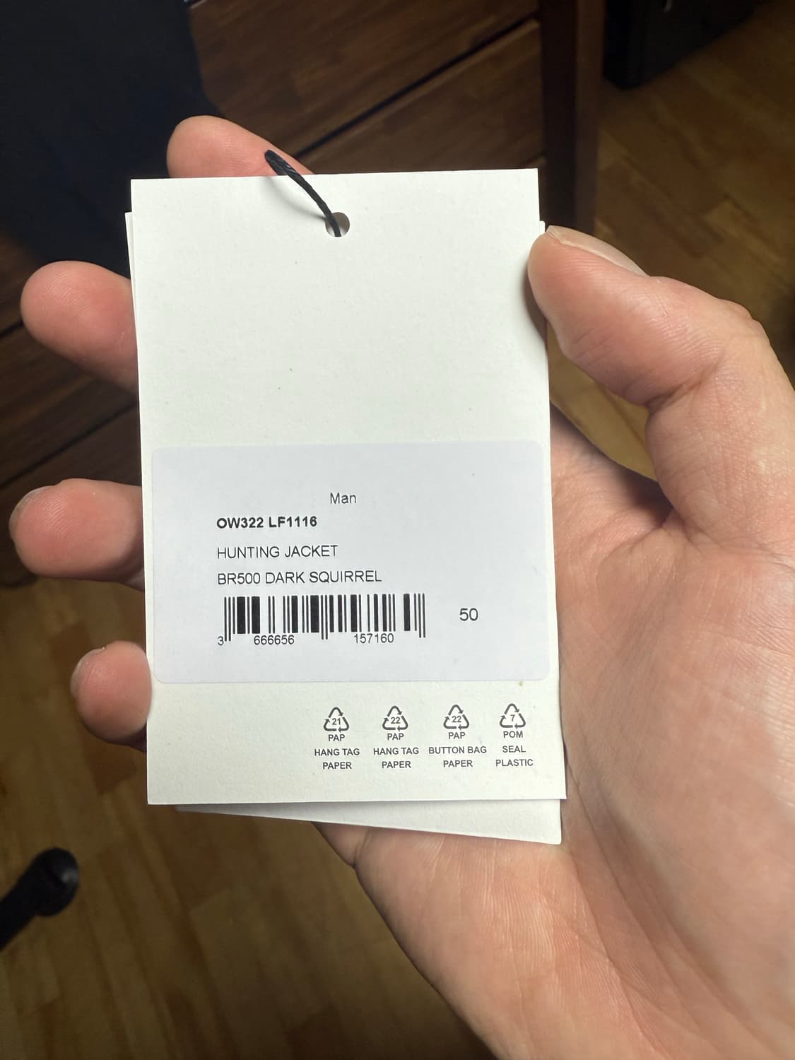 르메르 헌팅자켓 다크 스쿼럴 50사이즈 상품이미지4