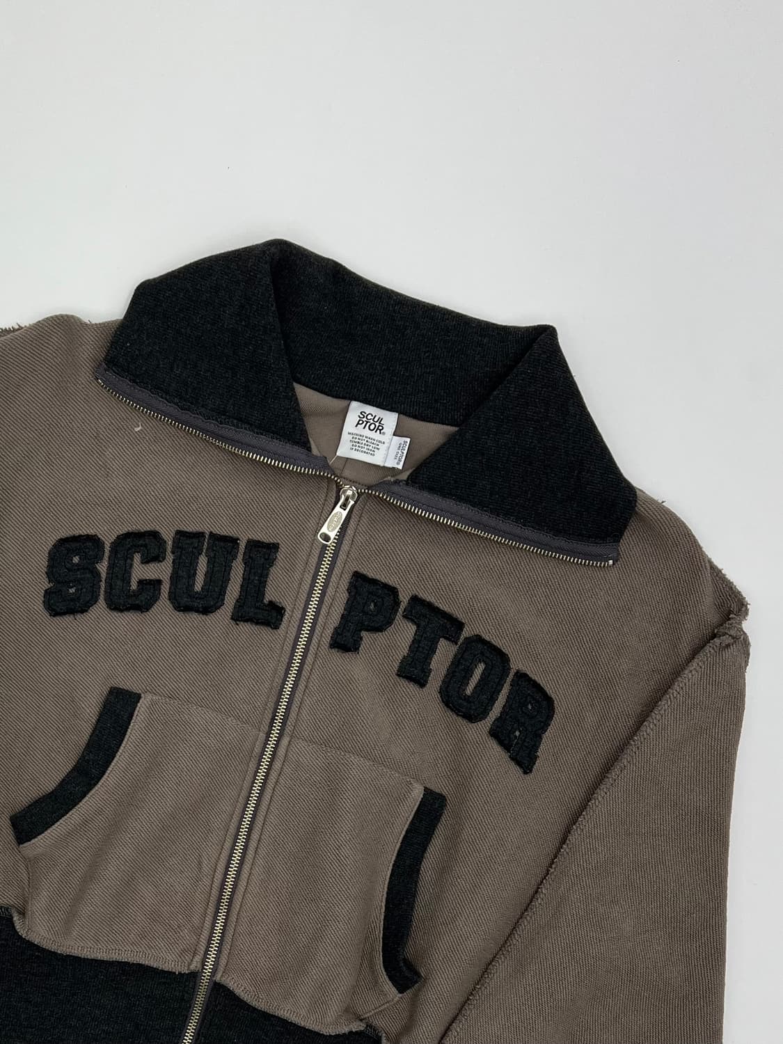 스컬프터 크롭 후드집업 상품이미지2