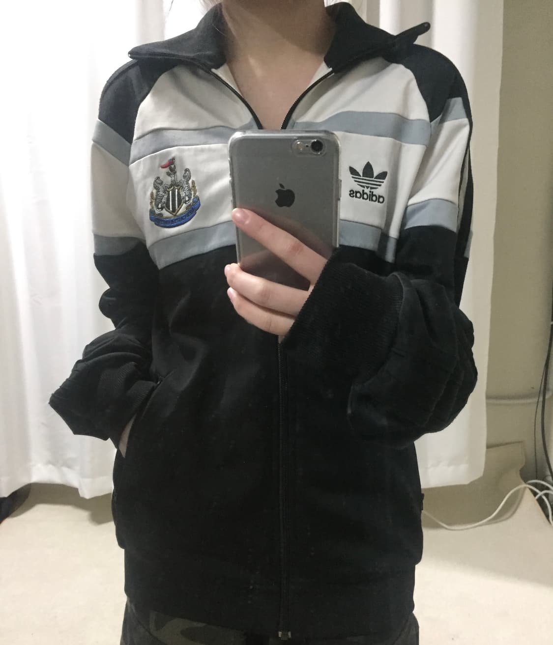 아디다스 뉴캐슬 올드스쿨 흰검 블랙 화이트 트랙탑 져지 상품이미지1