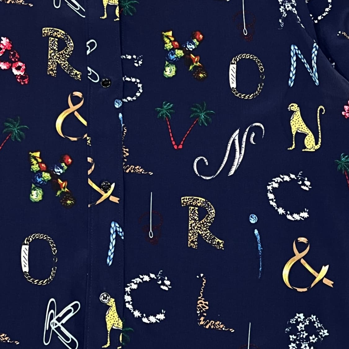  산드로 멀티 패턴 실크 셔츠 y16306 상품이미지4