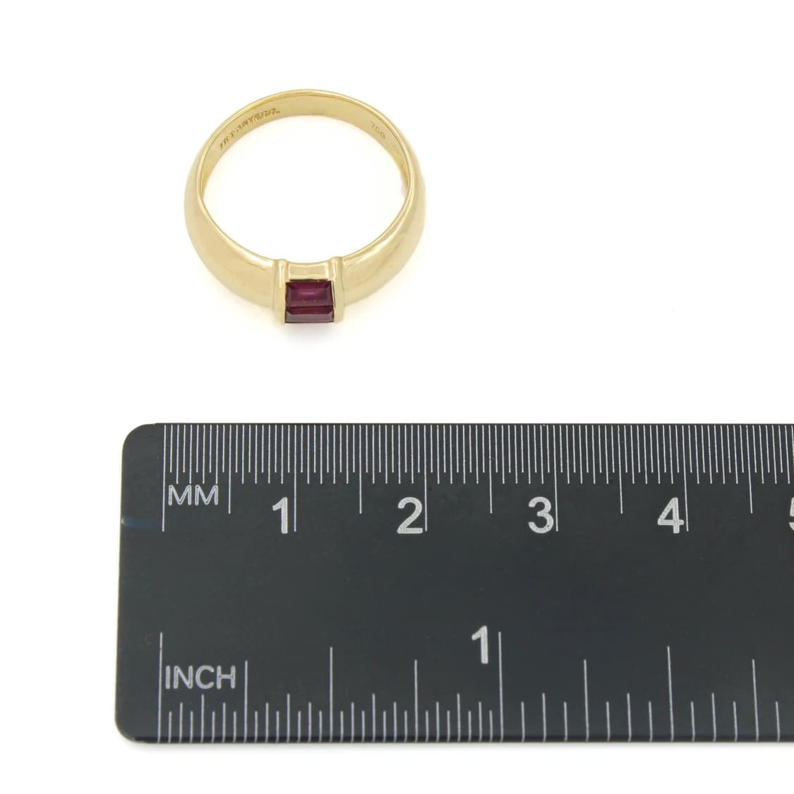 티파니앤코 스태킹 밴드 루비 바게트 3포인트 18K 골드 상품이미지8