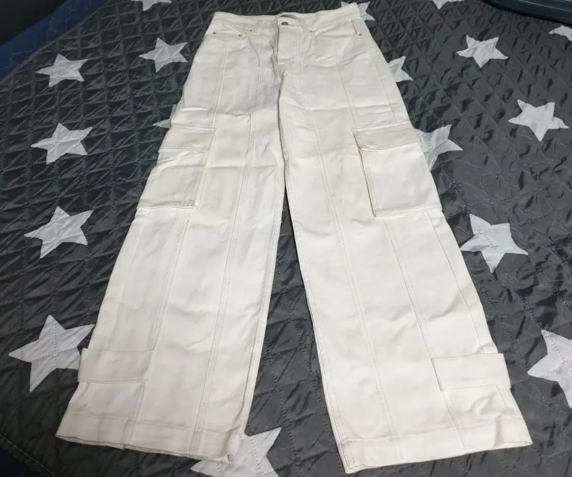 메종미네드 HEM 버튼 유틸리티 카고 와이드 팬츠 (31) 상품이미지2